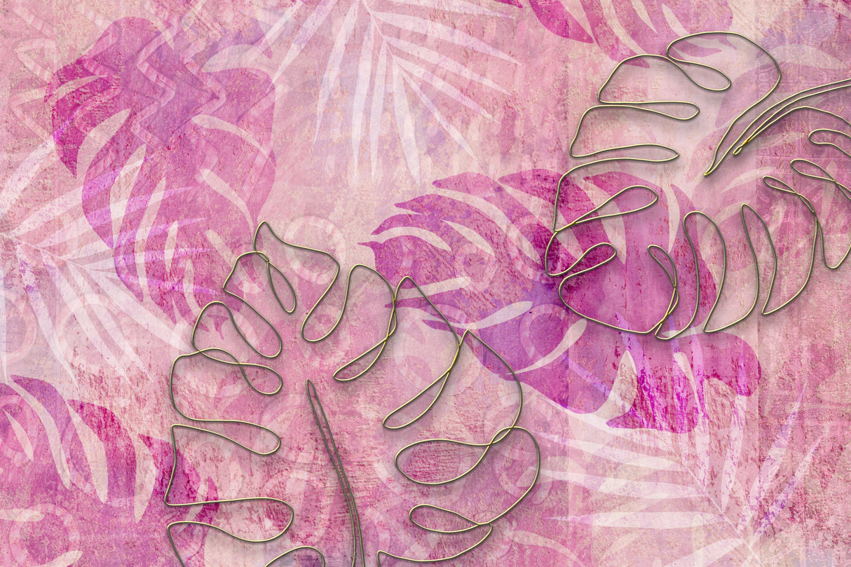 Tropics Embellishment Pink Poster och Canvastavla