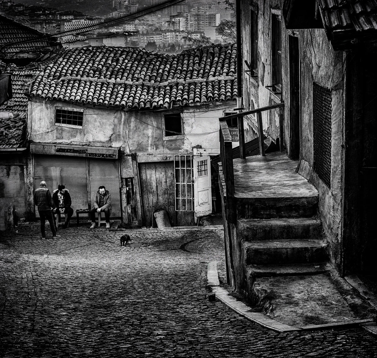 Old town Poster och Canvastavla