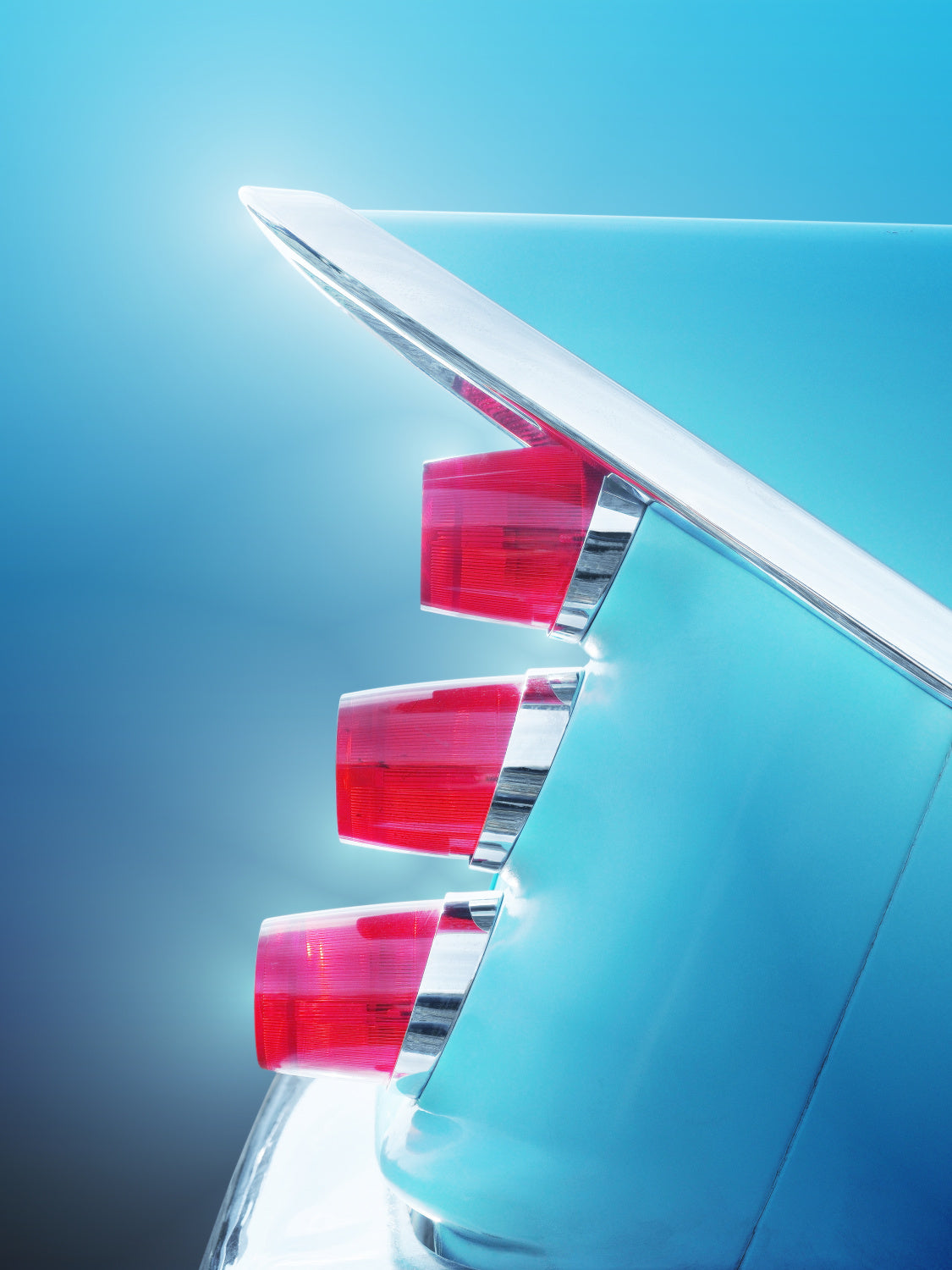 US classic car 1959 Adventurer tail fin abstract Poster och Canvastavla