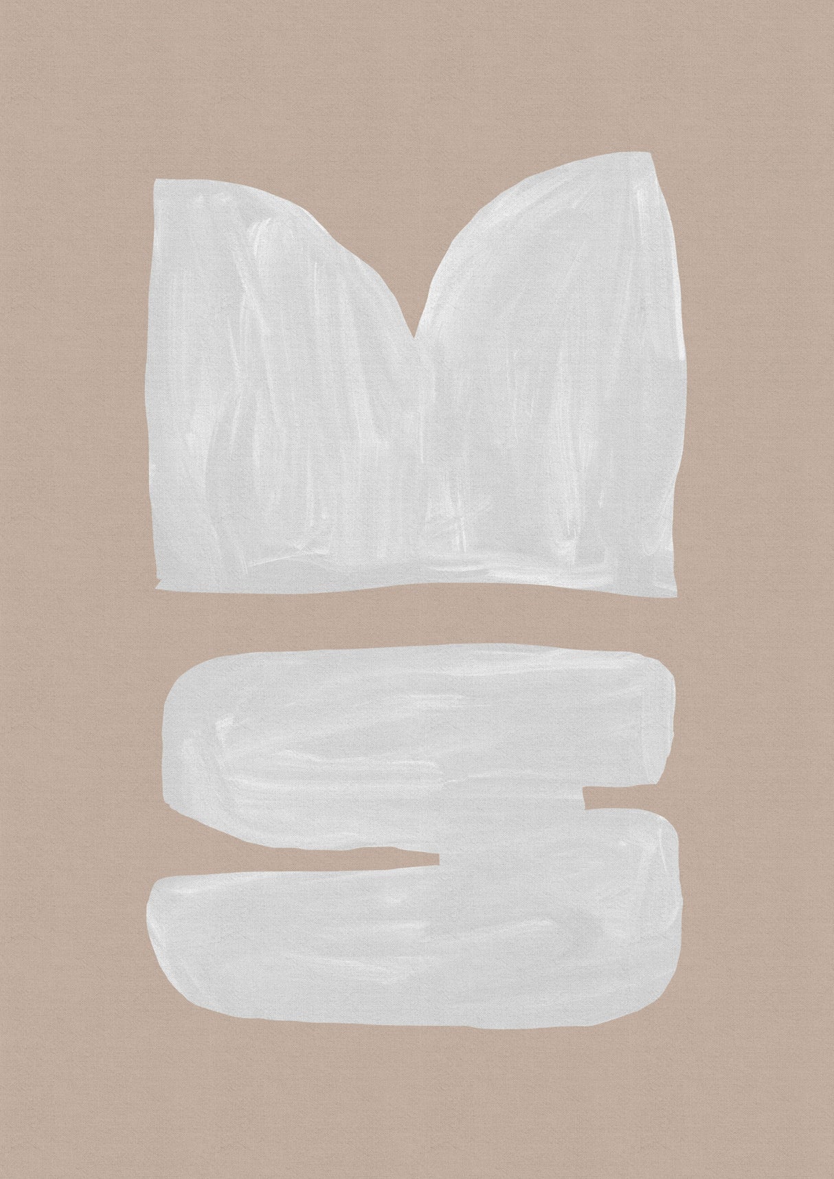Mid Century Brown II Poster och Canvastavla