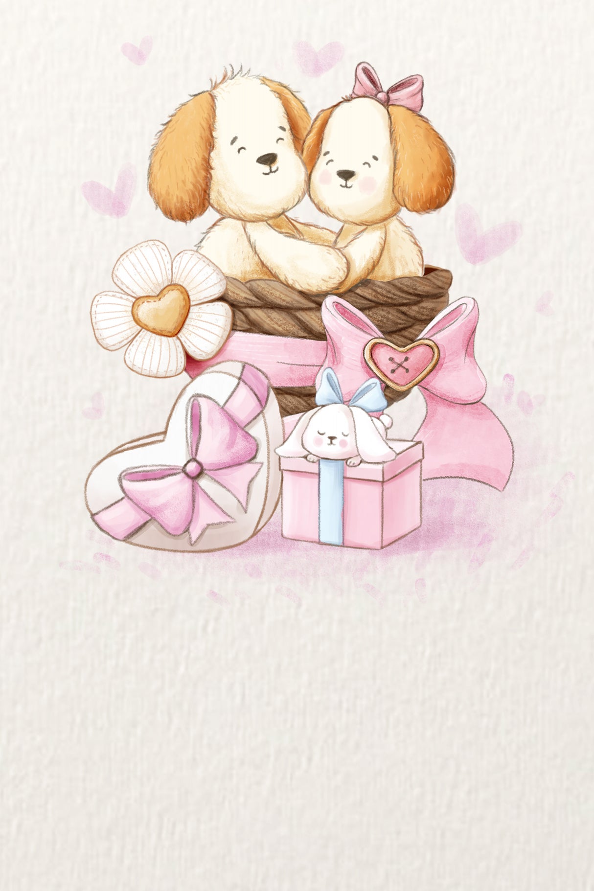 Puppy in Love Poster och Canvastavla