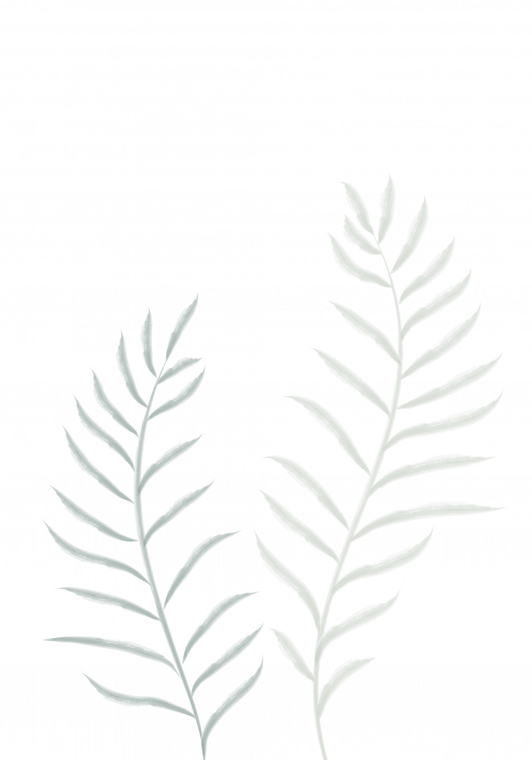 Pale Plants Poster och Canvastavla