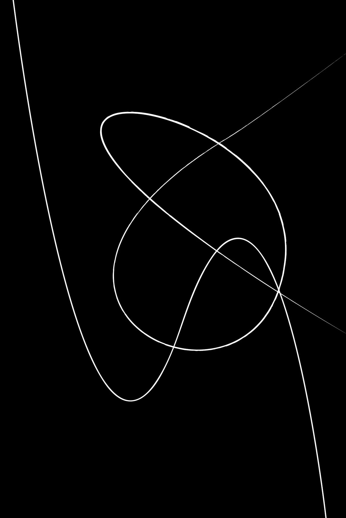 Black Abstract Poster och Canvastavla