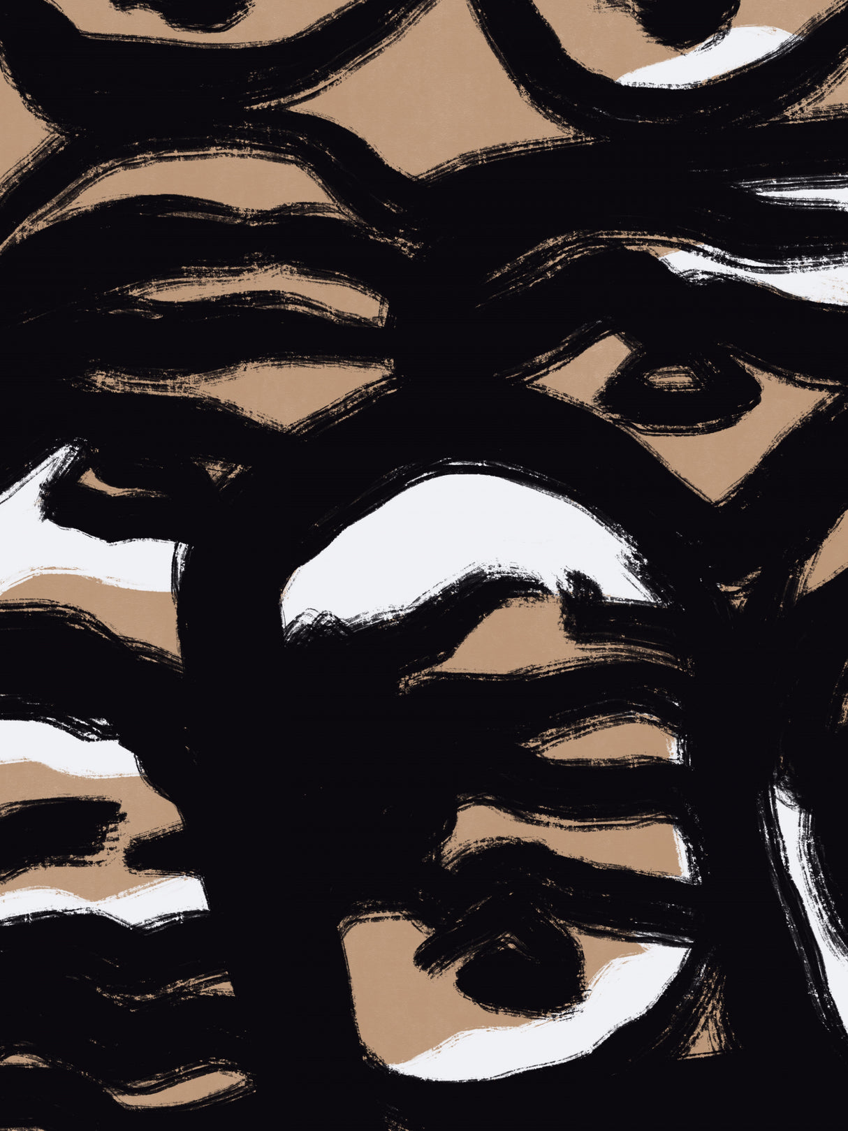 Bold line composition 02 Poster och Canvastavla