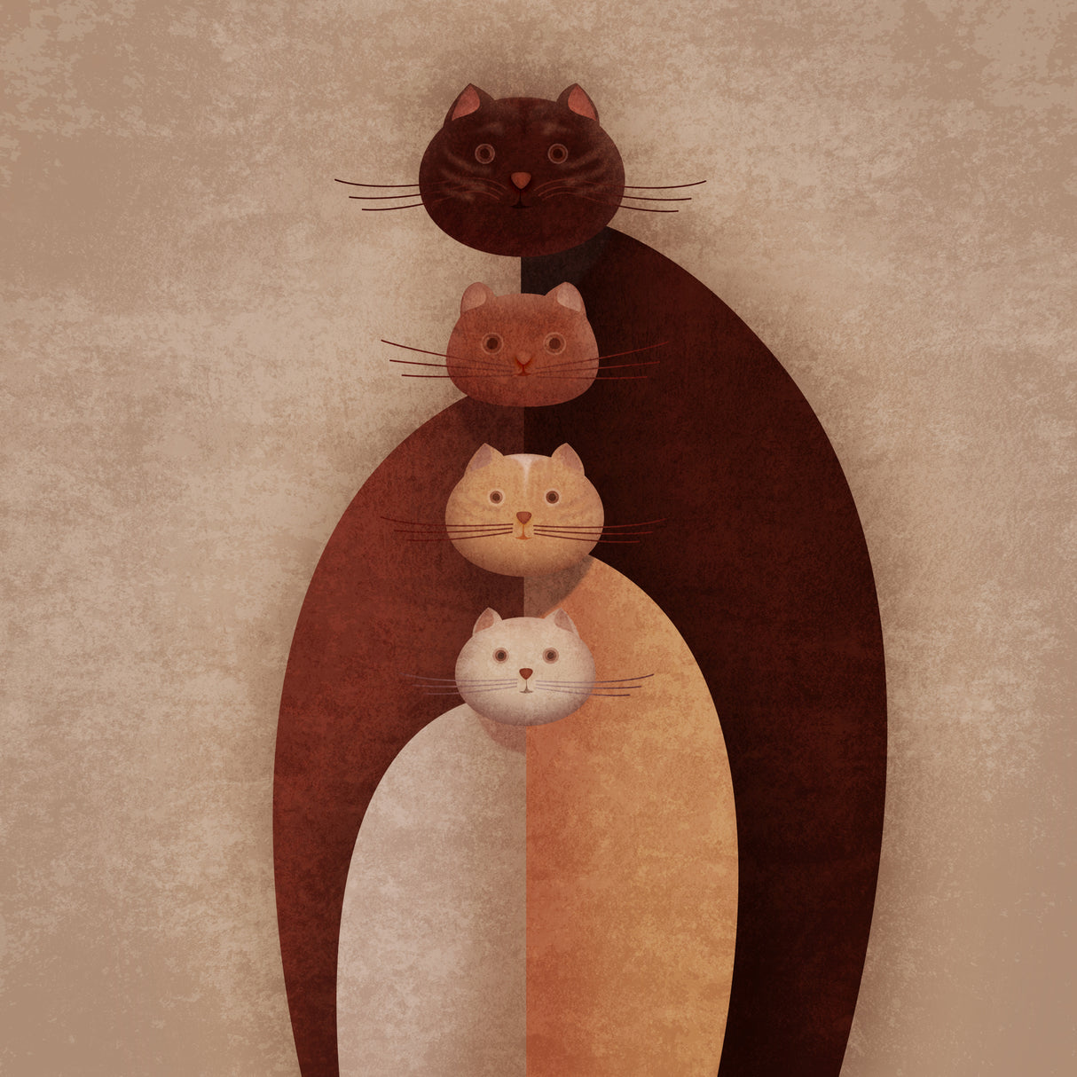 Cat Gang Poster och Canvastavla