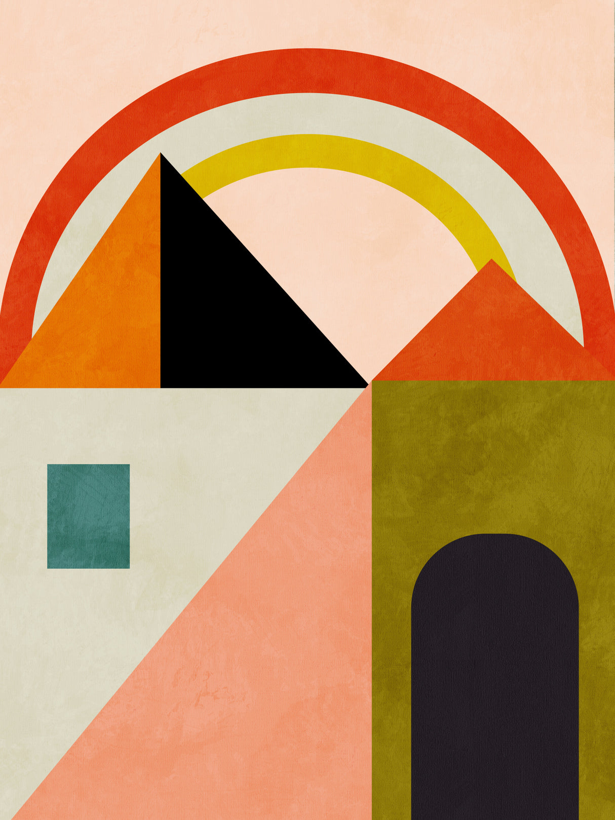 Playing Around Shapes Poster och Canvastavla