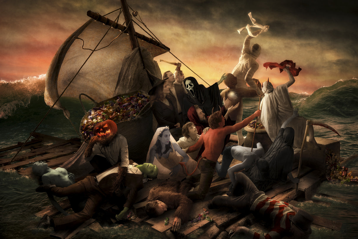 The Raft of Halloween Poster och Canvastavla