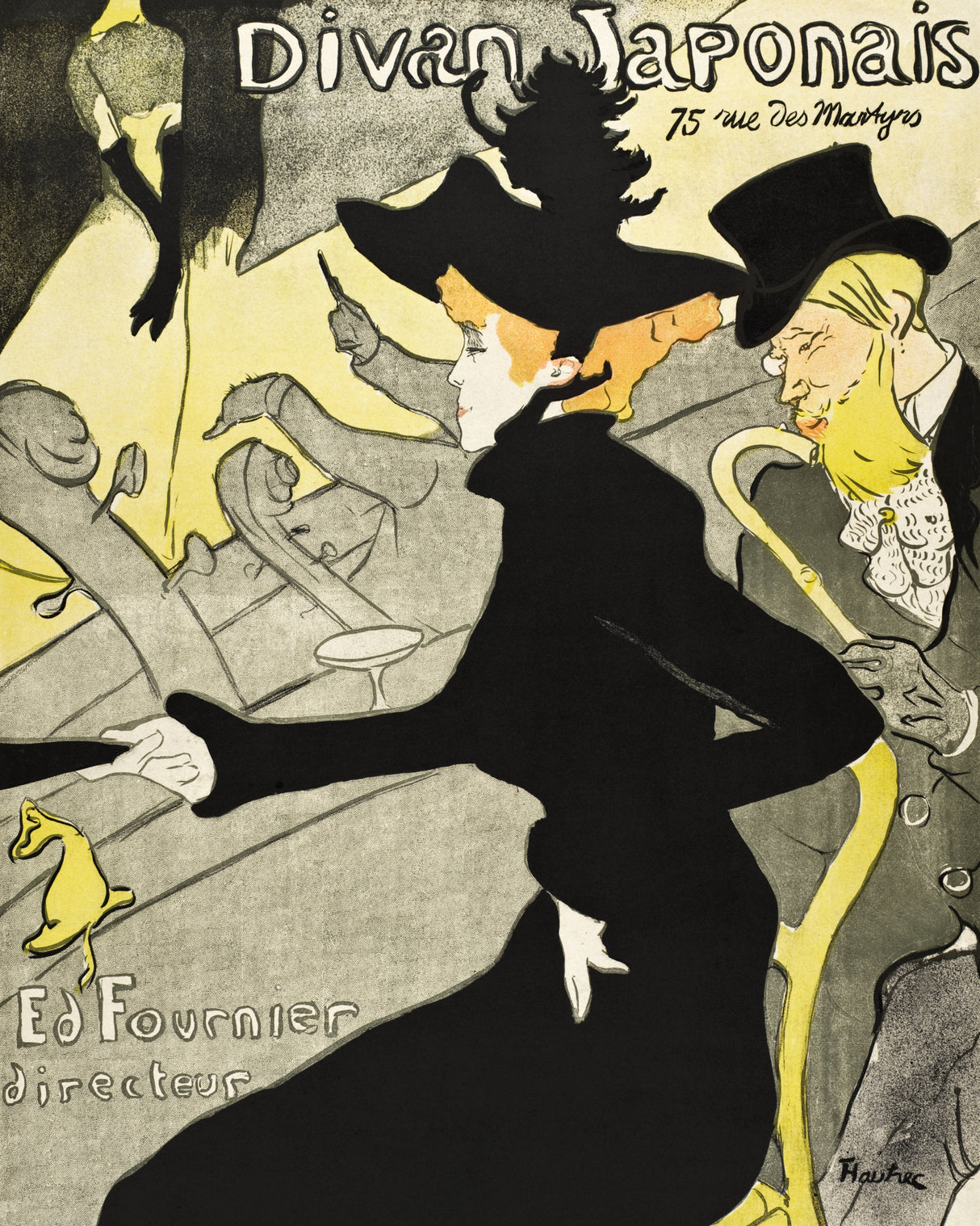 Divan Japonais (ca. 1892–1893) Poster och Canvastavla