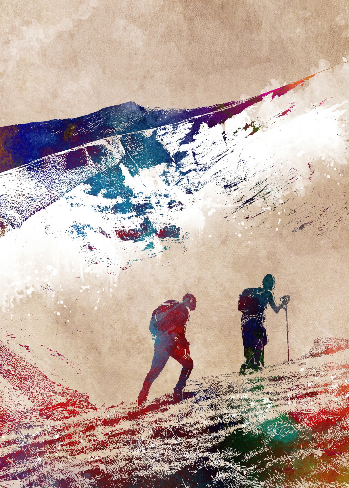 Mountaineers Sport Art 1 Poster och Canvastavla