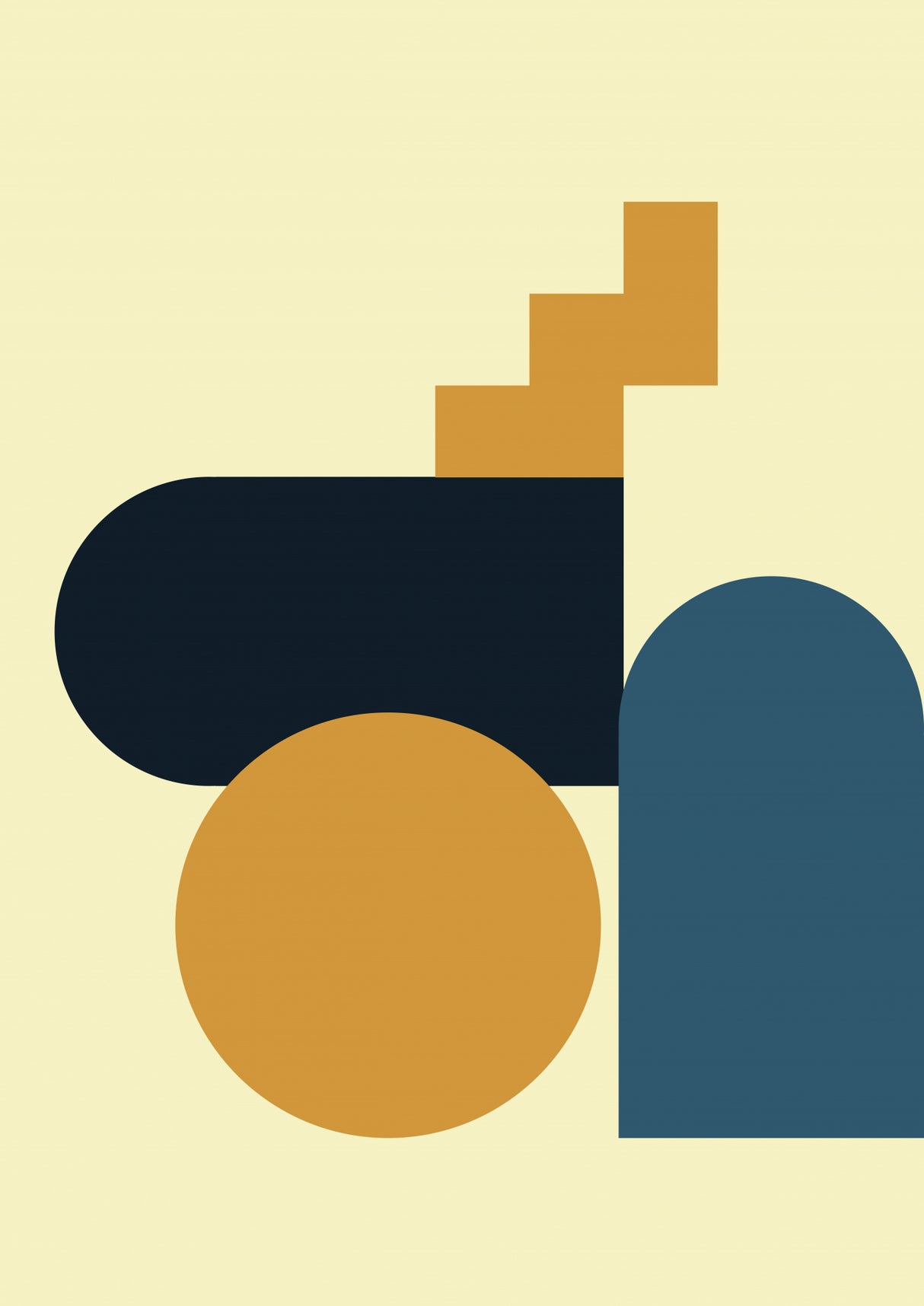Contemporary Abstract 07 Poster och Canvastavla