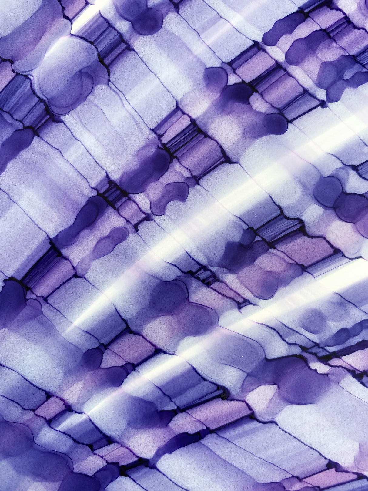 Purple Moon Poster och Canvastavla