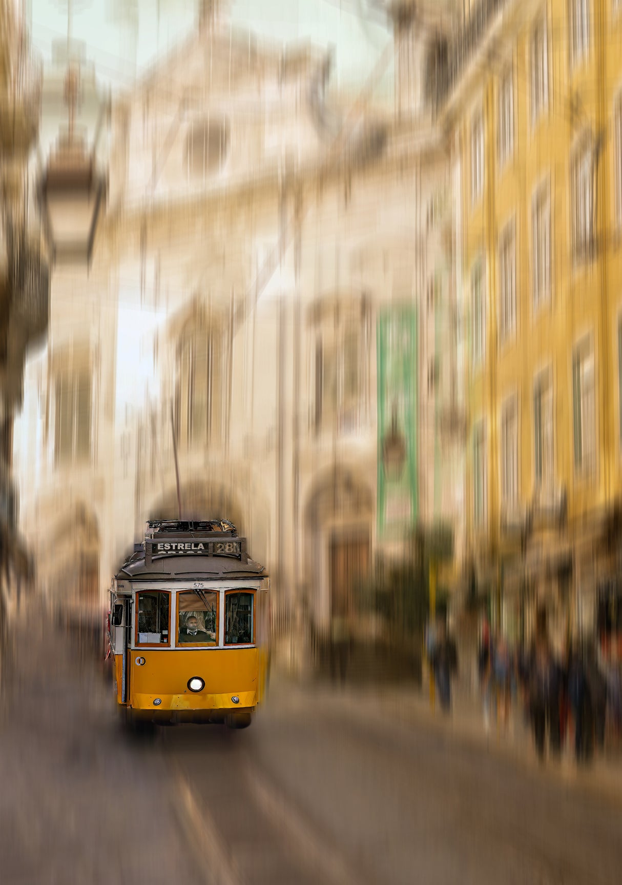 Yellow City Poster och Canvastavla