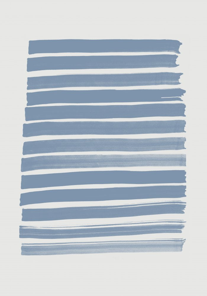 Blue Strokes Kitchen poster eller kökstavla