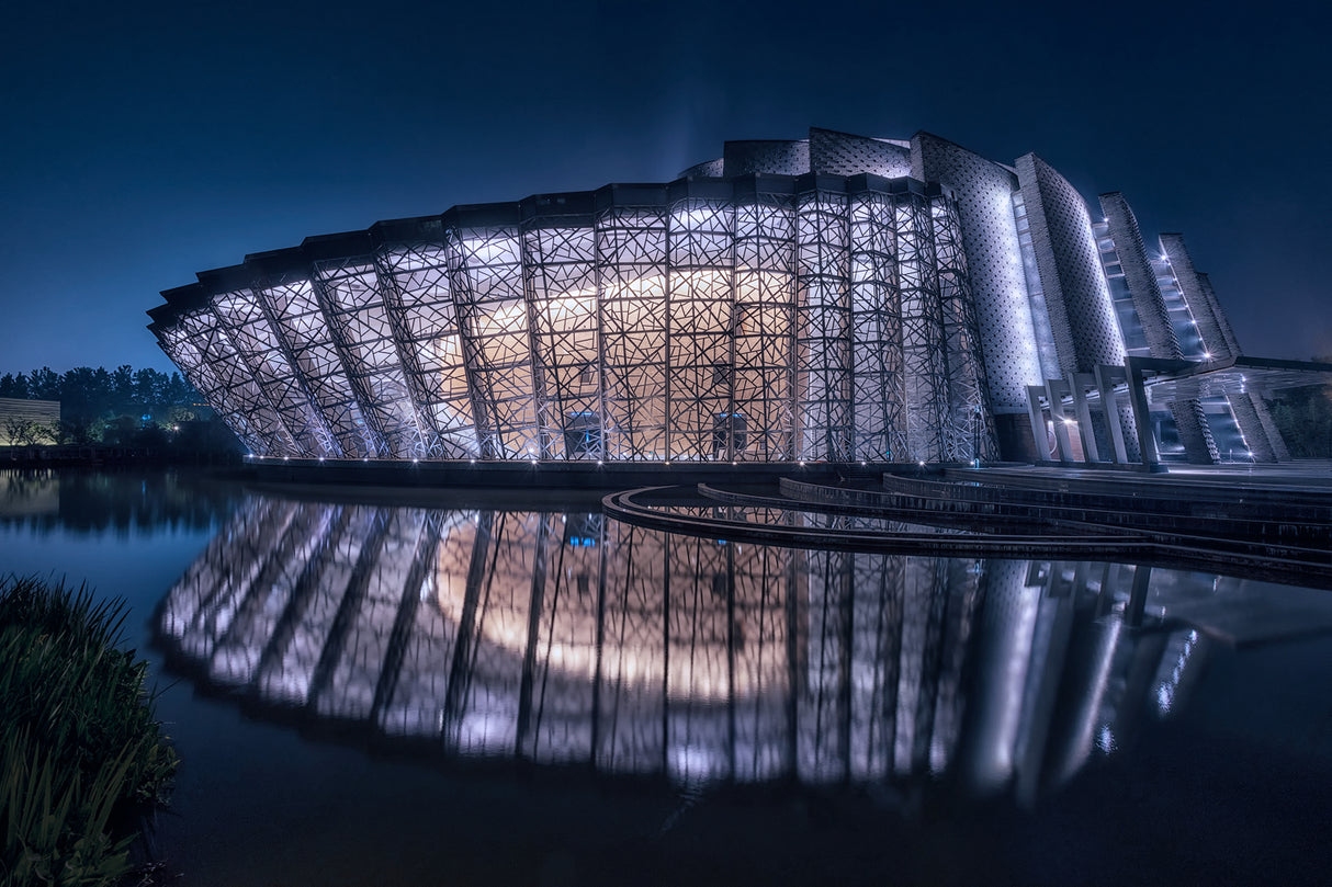 Wuzhen Theater Poster och Canvastavla