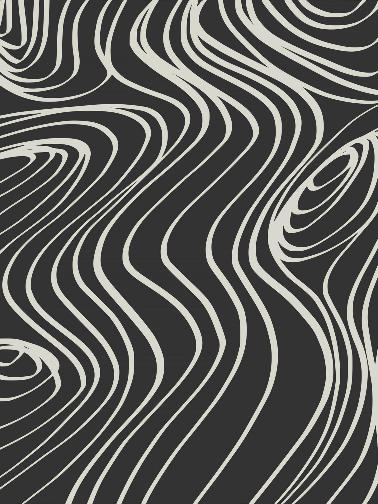 Black and White Line Art Third Poster och Canvastavla