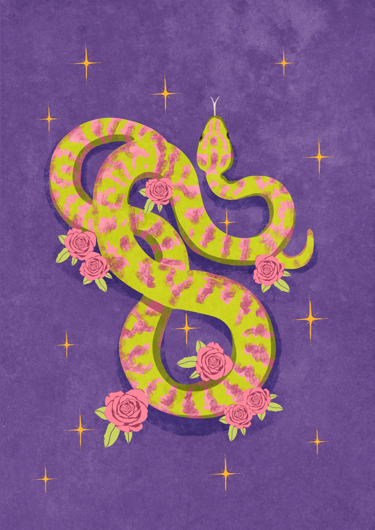 Snake Poster och Canvastavla