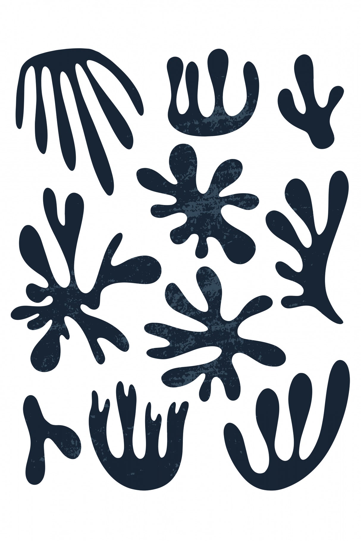 Minimal Abstract Algae I Poster och Canvastavla