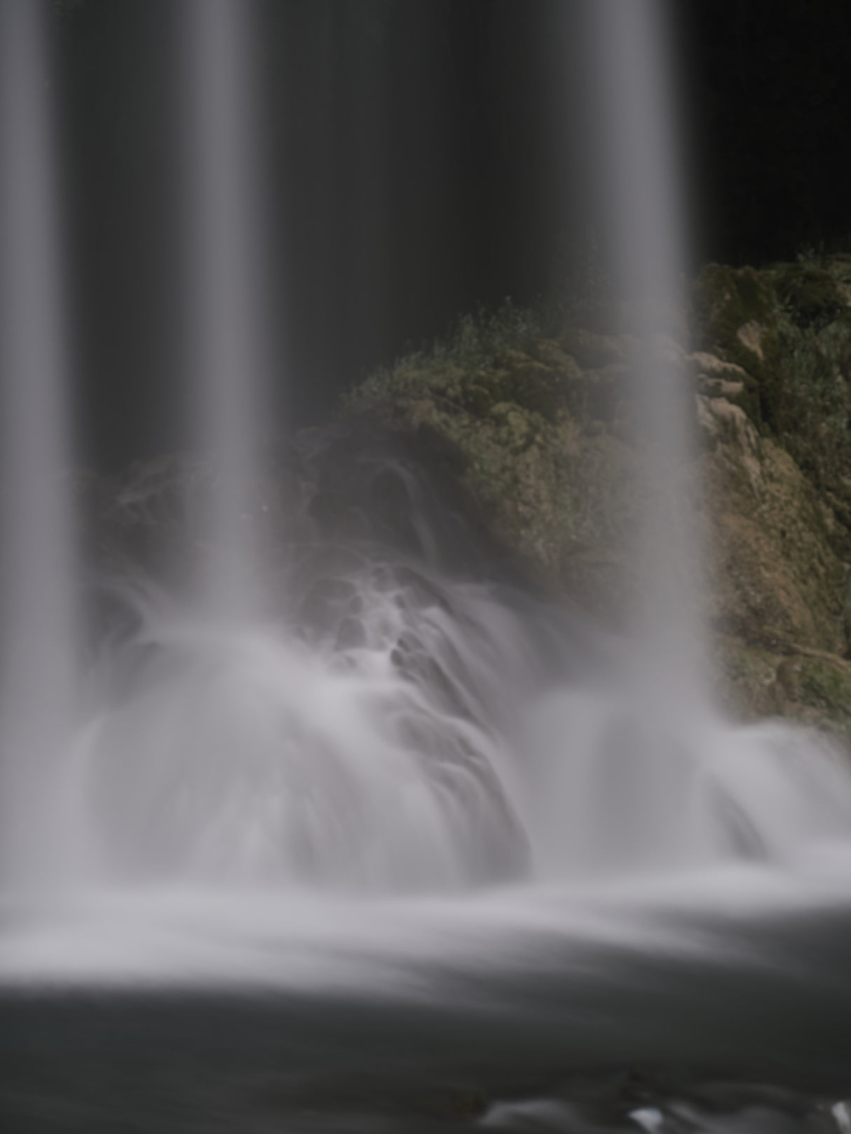 beautiful waterfall in the mountain Poster och Canvastavla