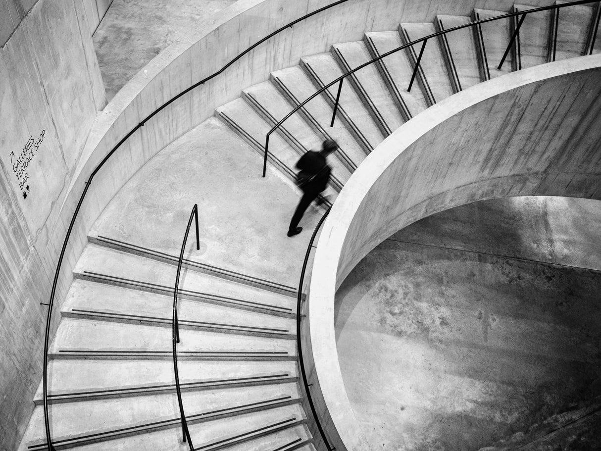 Step in Stairs Poster och Canvastavla