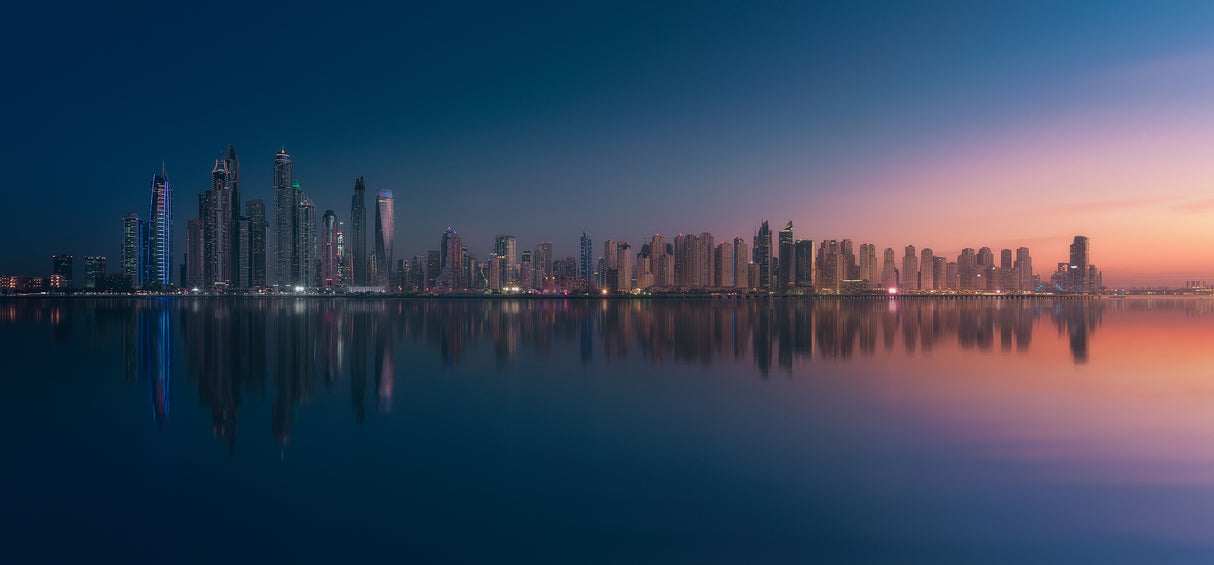 Dubai Marina Skyline Poster och Canvastavla