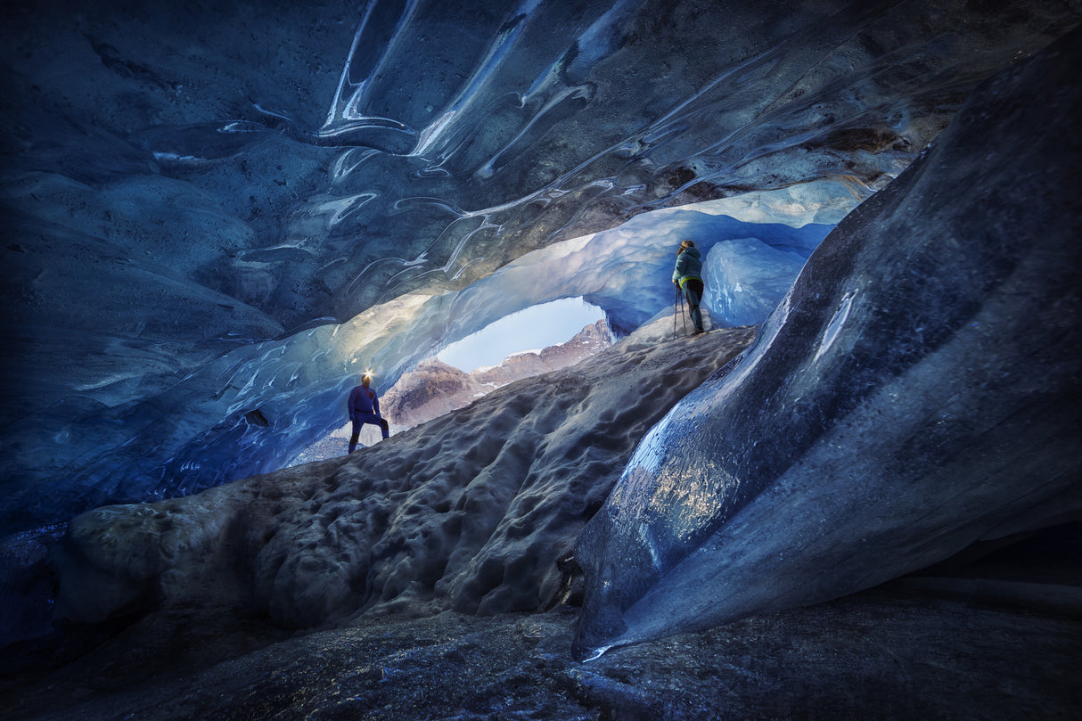 Exploring the blue Poster och Canvastavla