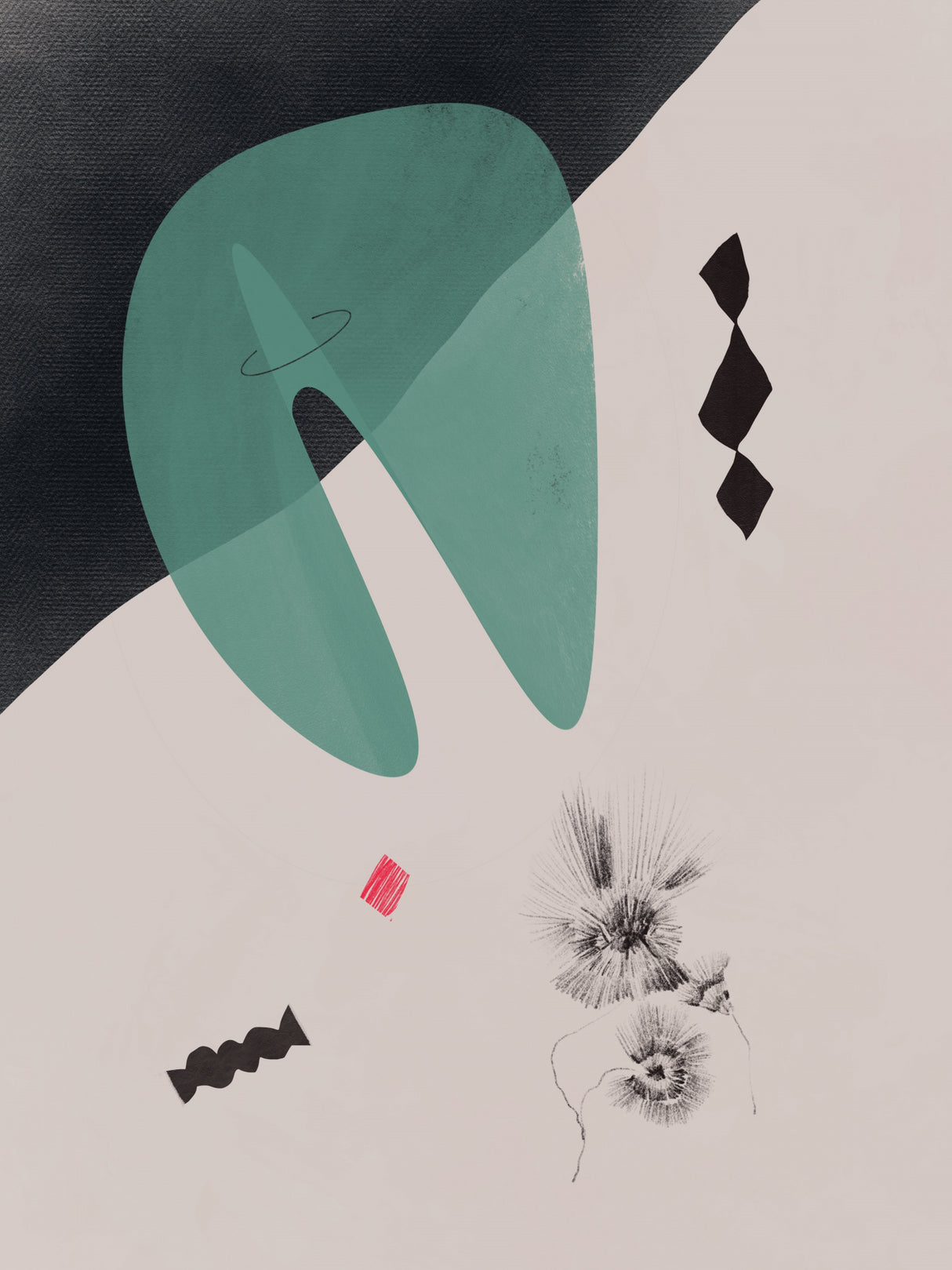 Floating Elements Poster och Canvastavla