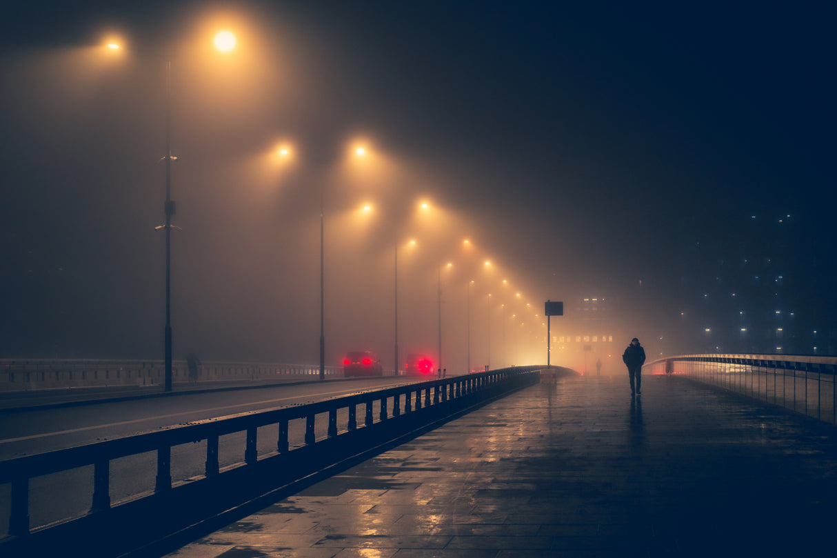 A foggy morning in London Poster och Canvastavla