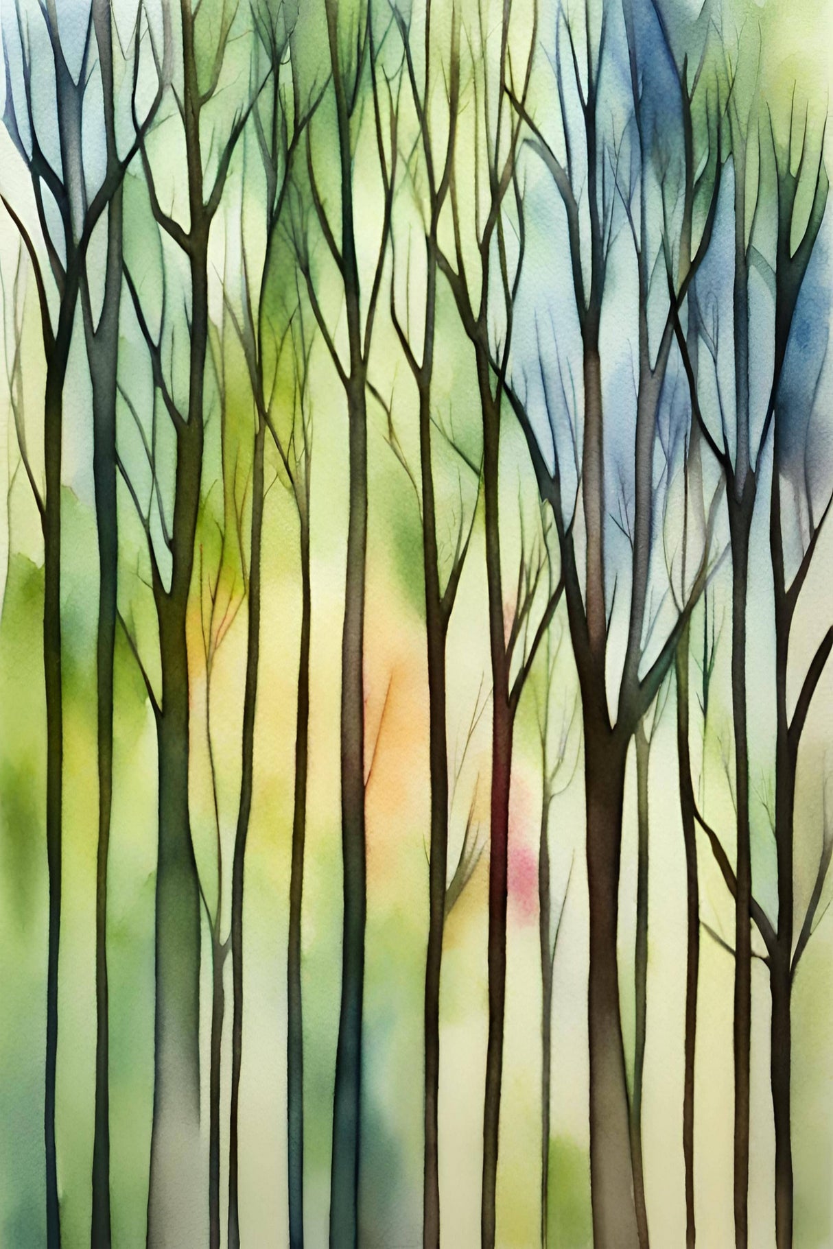 Trees of colour Poster och Canvastavla