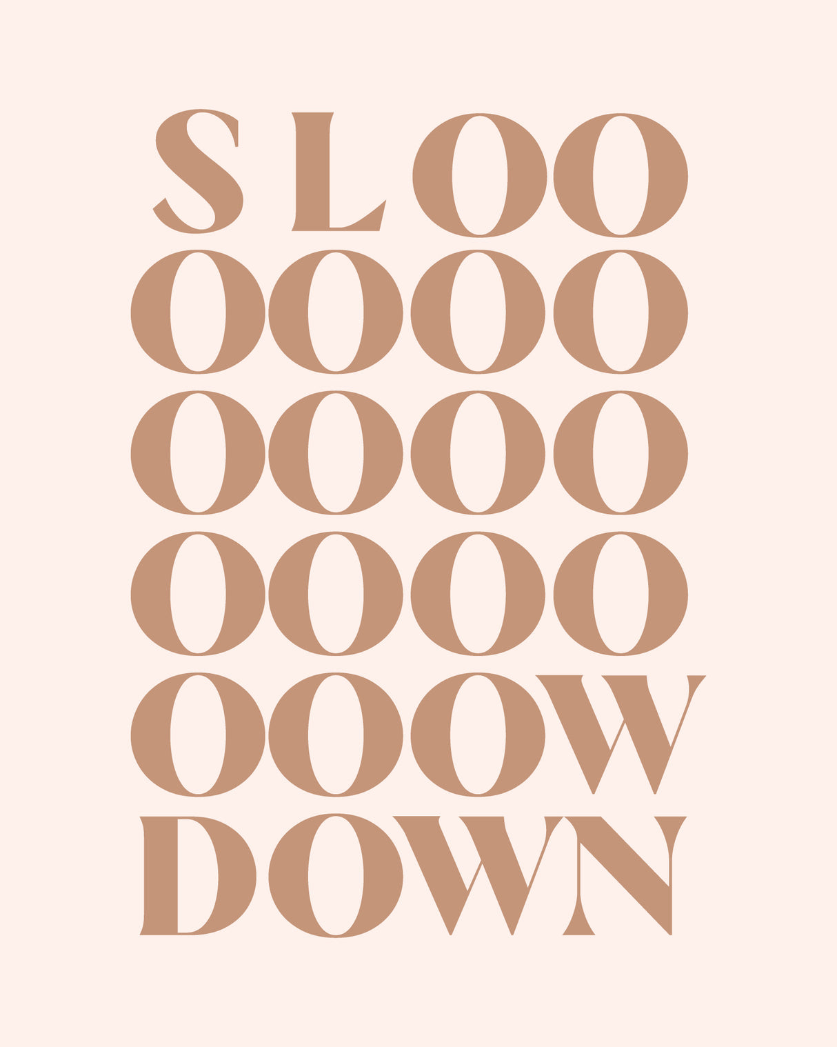 Slow Down Poster och Canvastavla