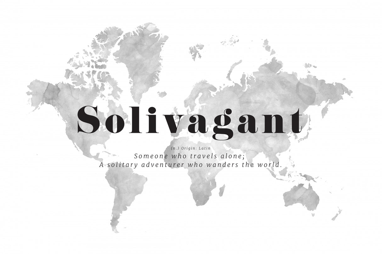 Solivagant world map Poster och Canvastavla