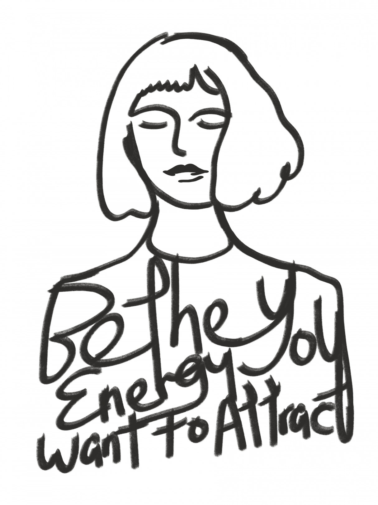 Be the Energy You Want To Attract Poster och Canvastavla