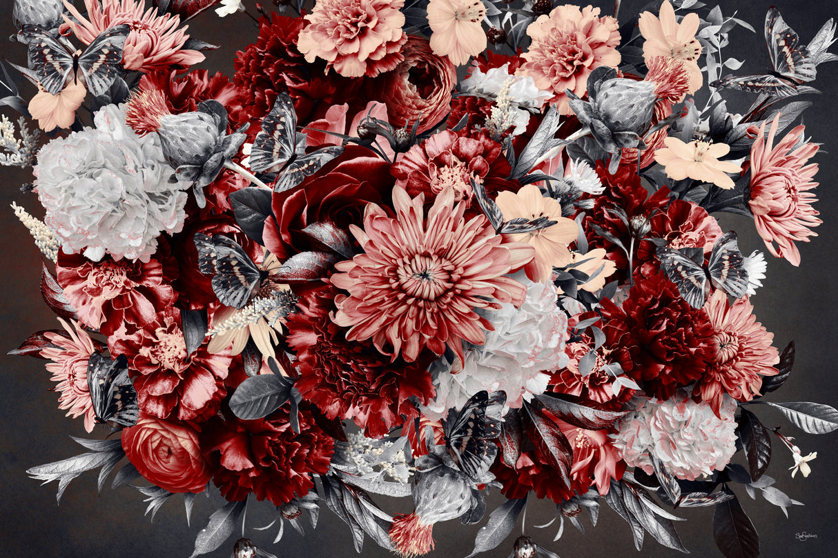 Sunset Sunrise Chinoiserie Poster och Canvastavla