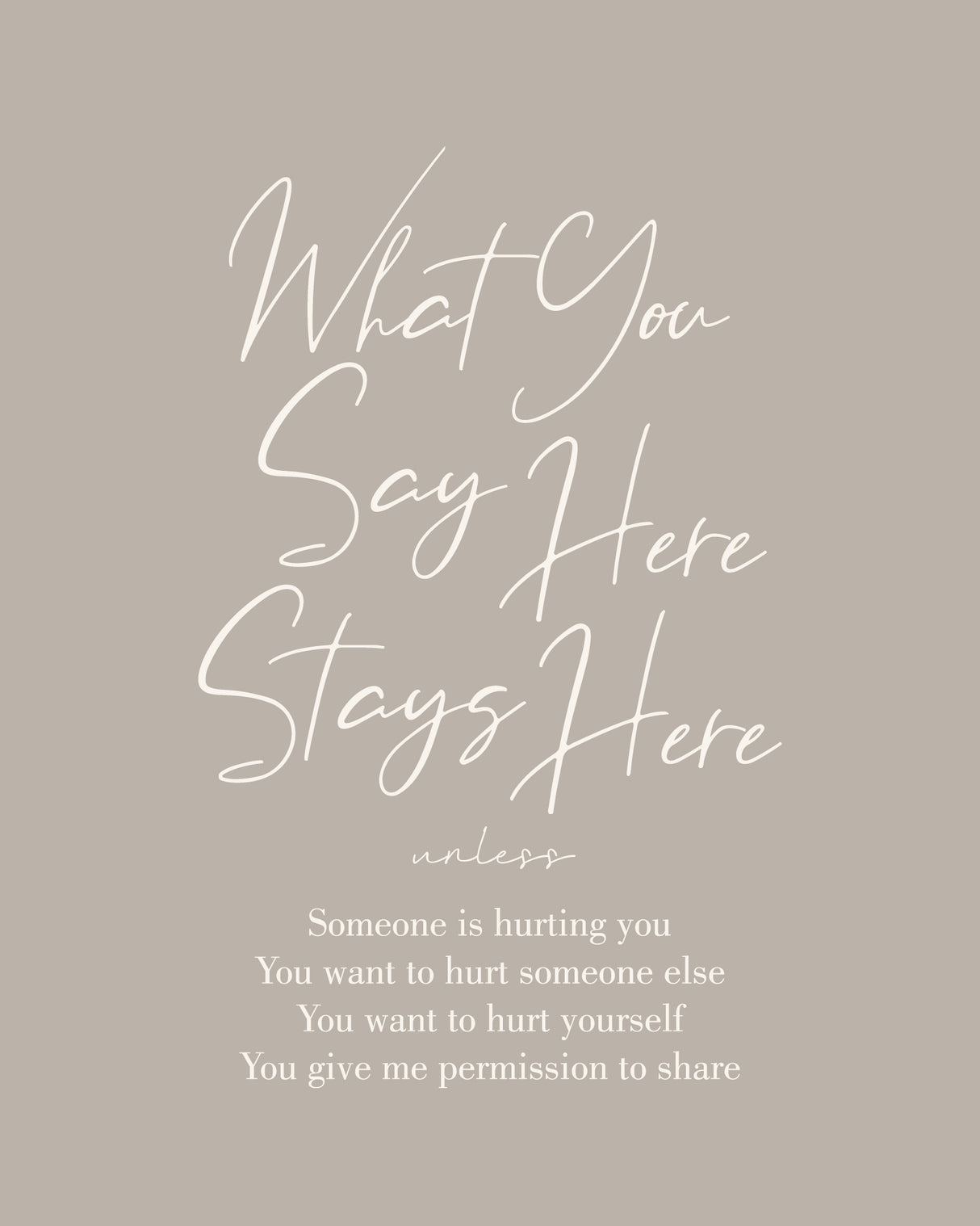 Stays Here No2 Poster och Canvastavla