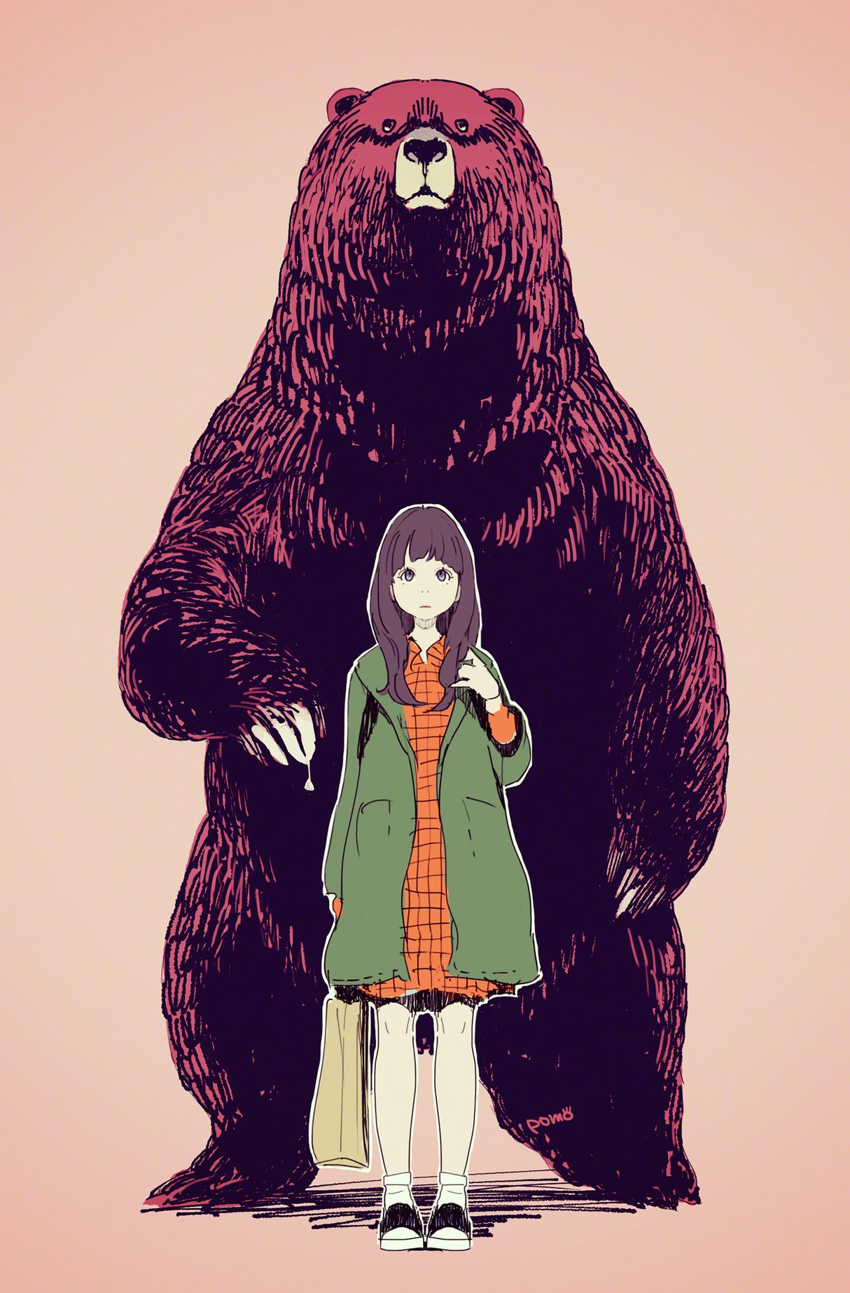森のくまさん / a bear in the forest Poster och Canvastavla