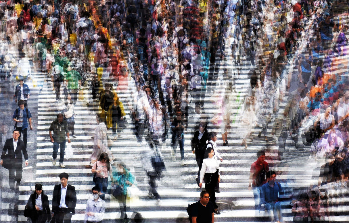 Shibuya Tokyo, Japan. The center of it all. Poster och Canvastavla