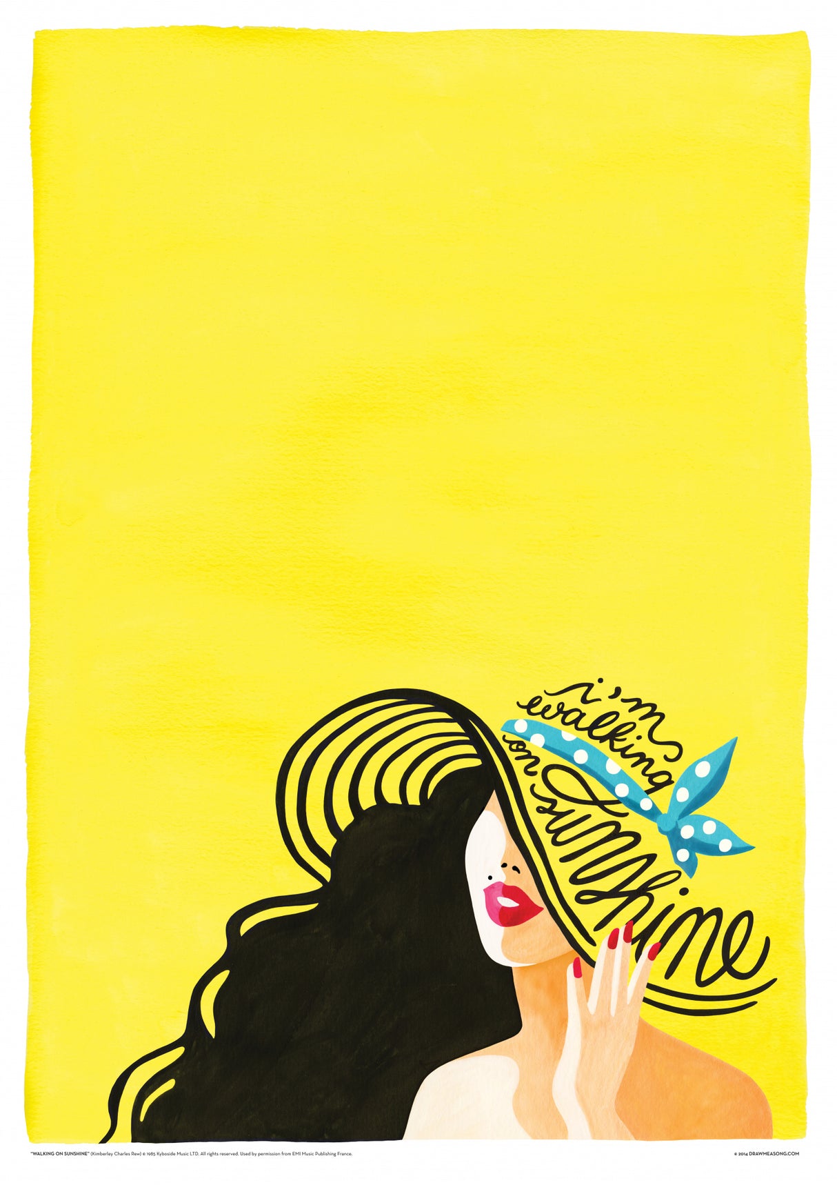 Walking on Sunshine Poster och Canvastavla