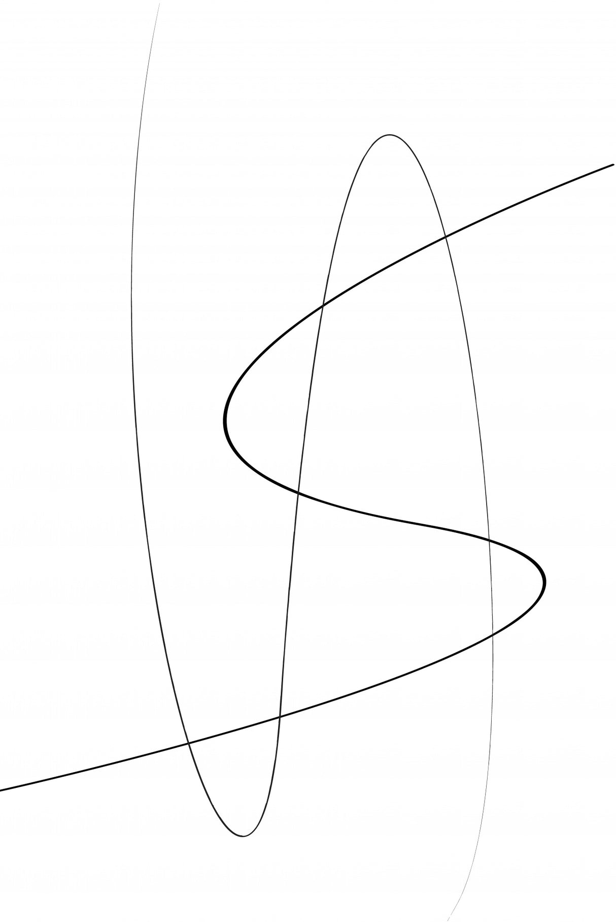 White Abstract Poster och Canvastavla