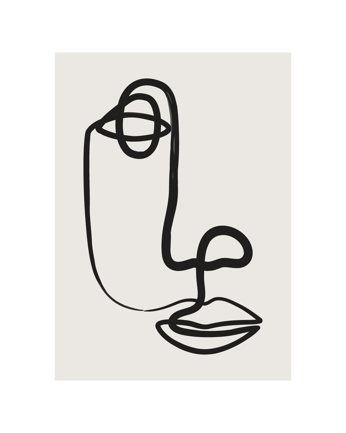 Abstract Face No1 Poster och Canvastavla