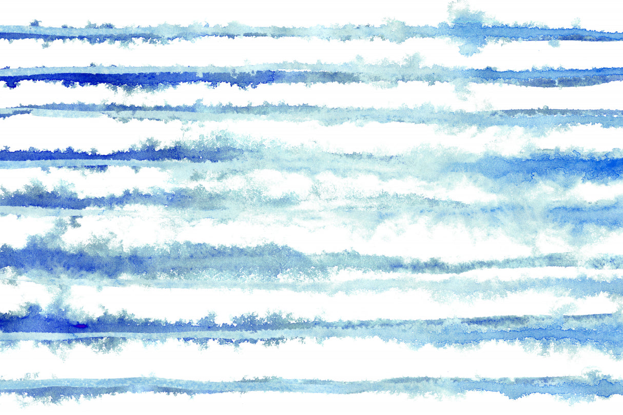 Abstract Lines Blue and White 08 Poster och Canvastavla