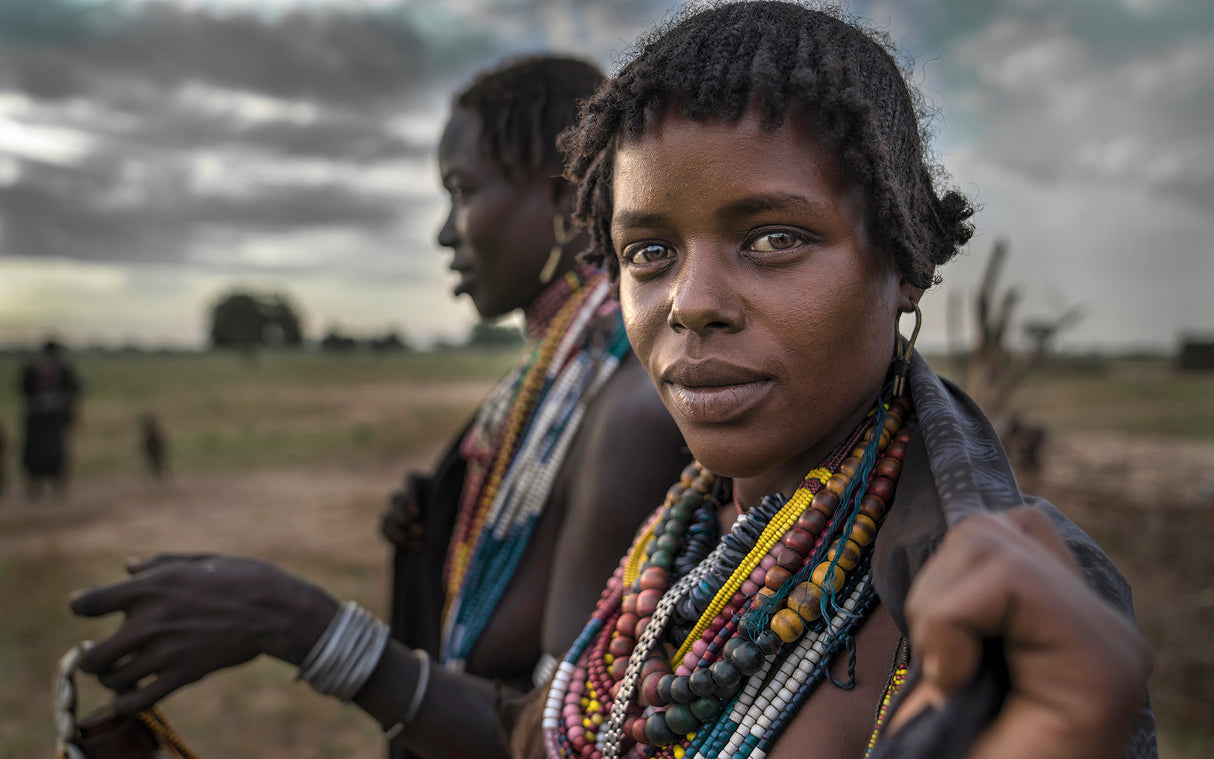 Ethiopian Abore tribes Poster och Canvastavla