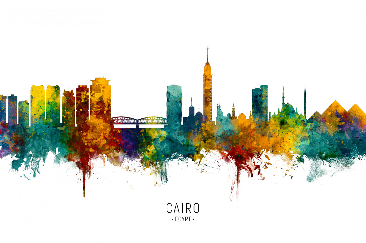 Cairo Egypt Skyline Poster och Canvastavla