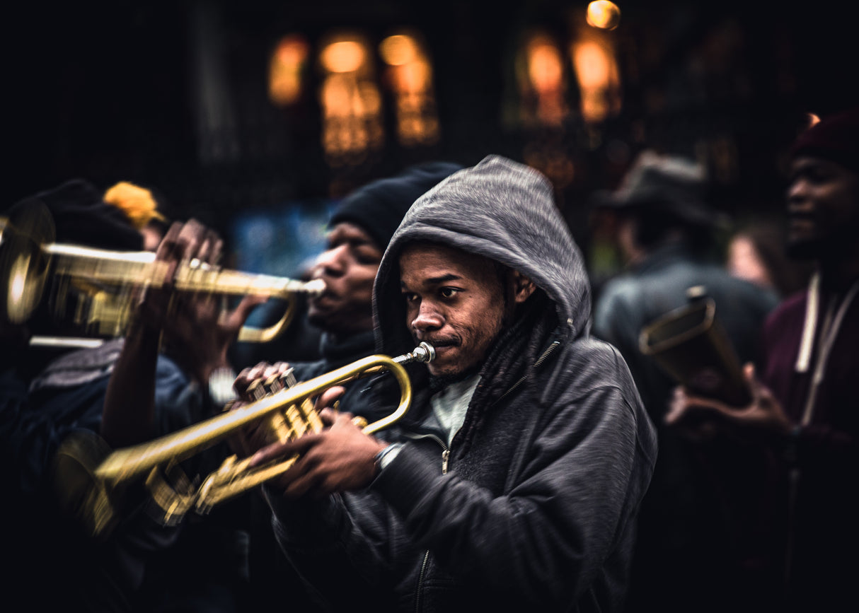 Jazz in the street of New Orleans' Poster och Canvastavla