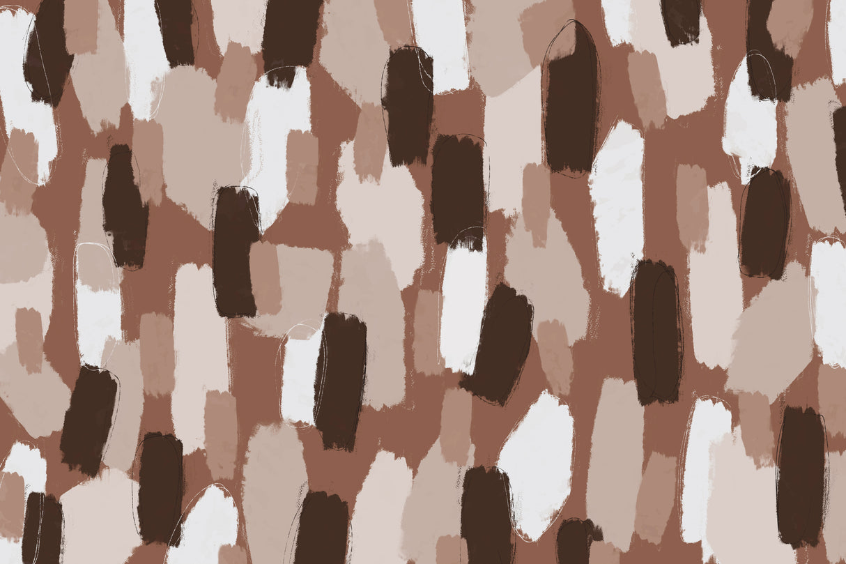 Pastel Brush Strokes Pattern Square Poster och Canvastavla