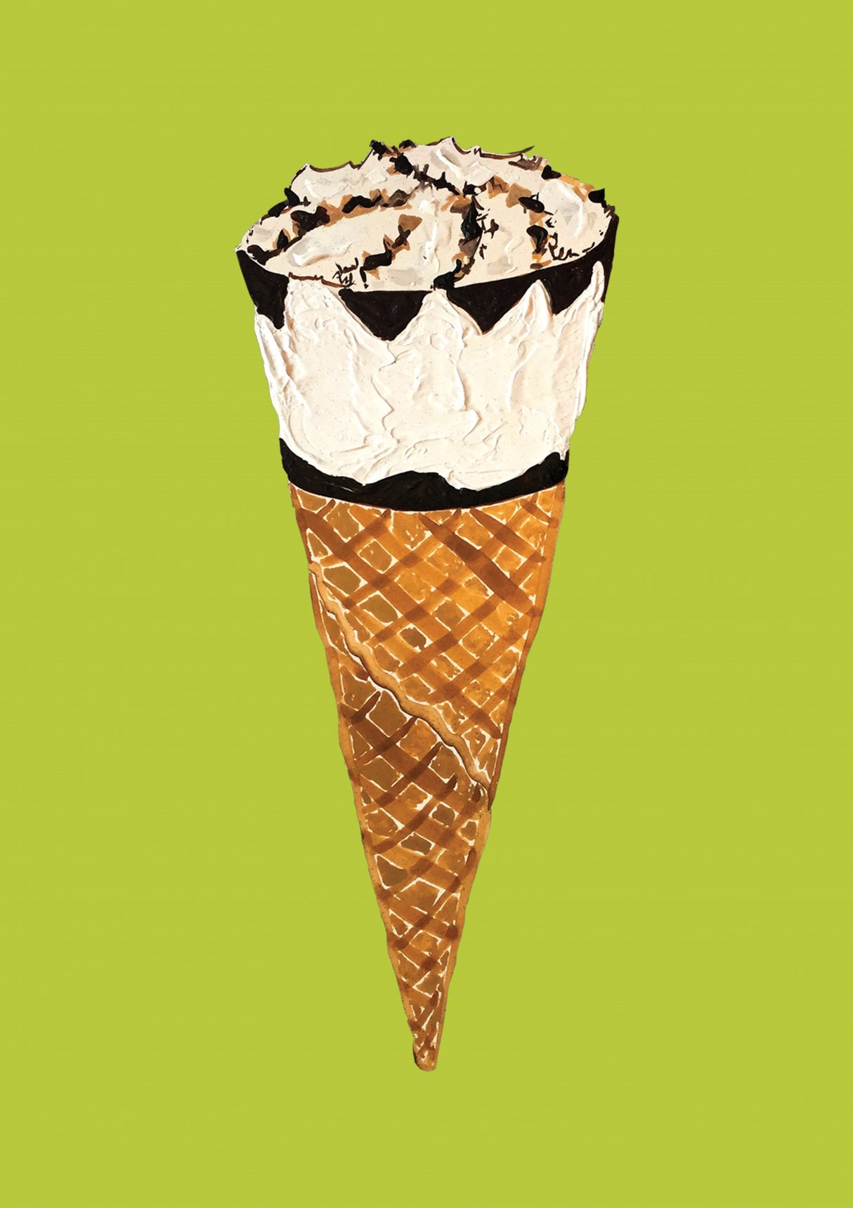 Cornetto On Pistachio Poster och Canvastavla