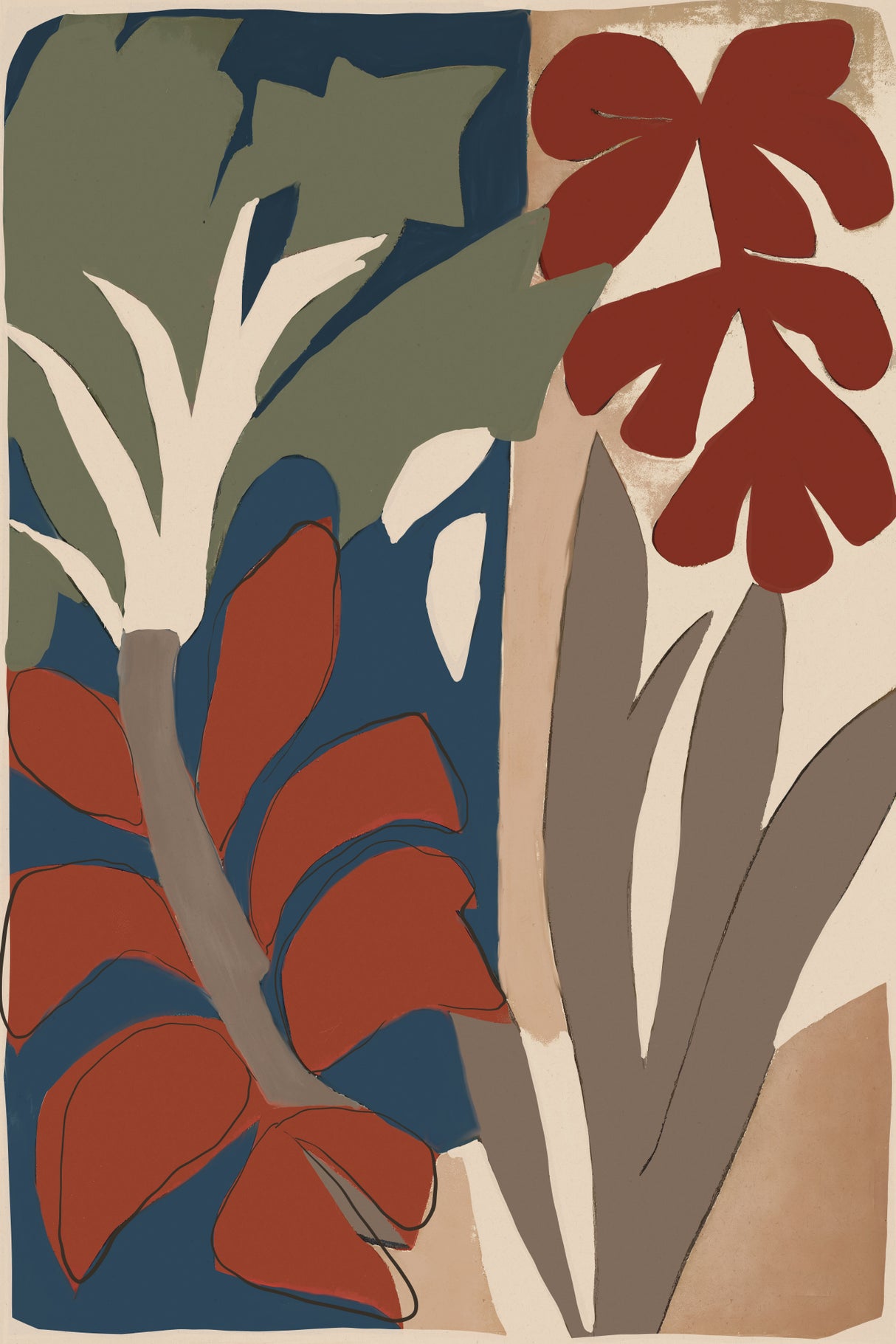 Botanical Impression No 1 Poster och Canvastavla