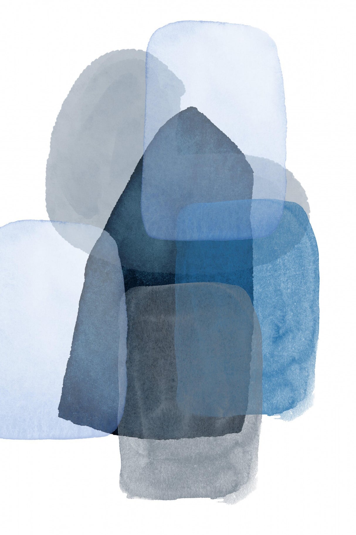 Blue Shadow 1 Poster och Canvastavla