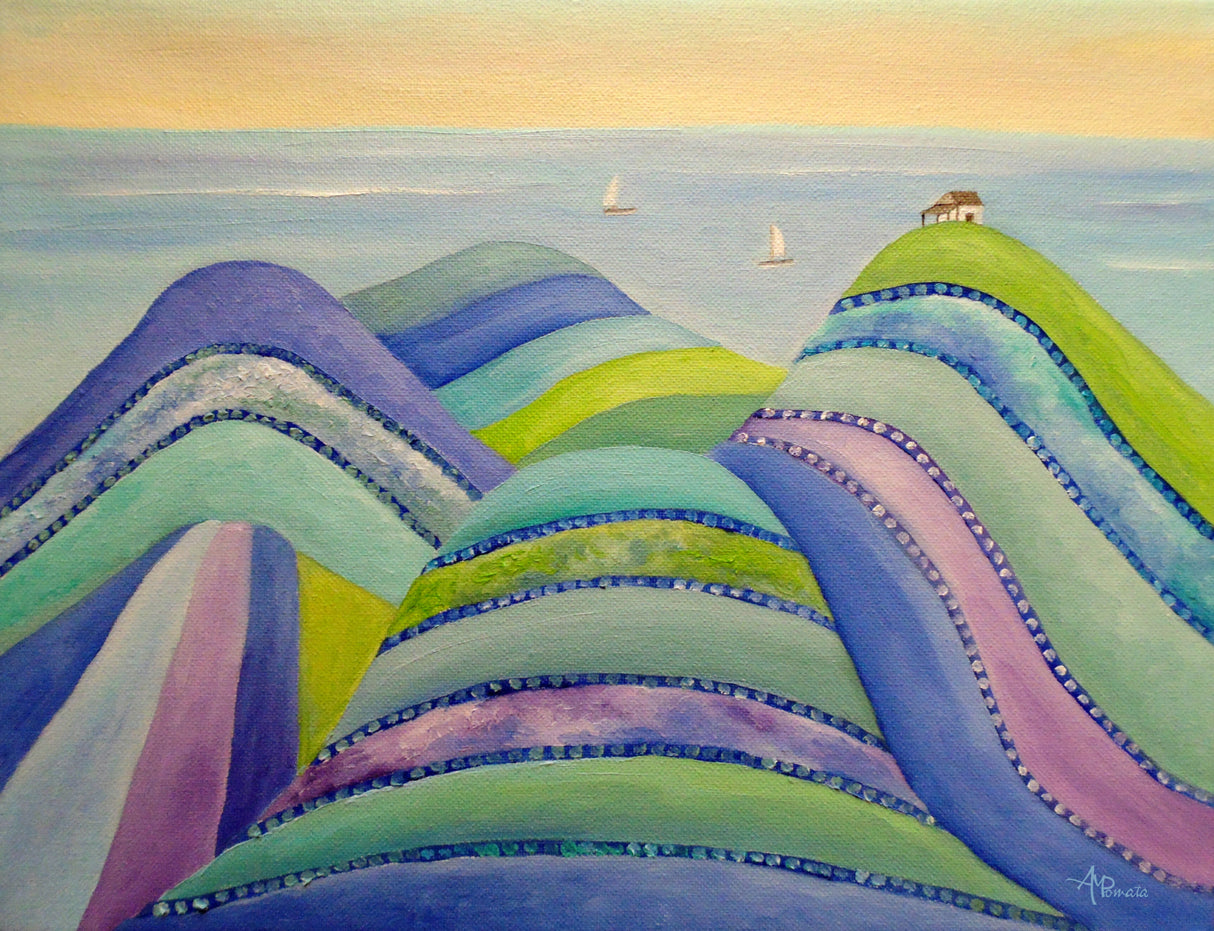 Sapphire Hills Poster och Canvastavla