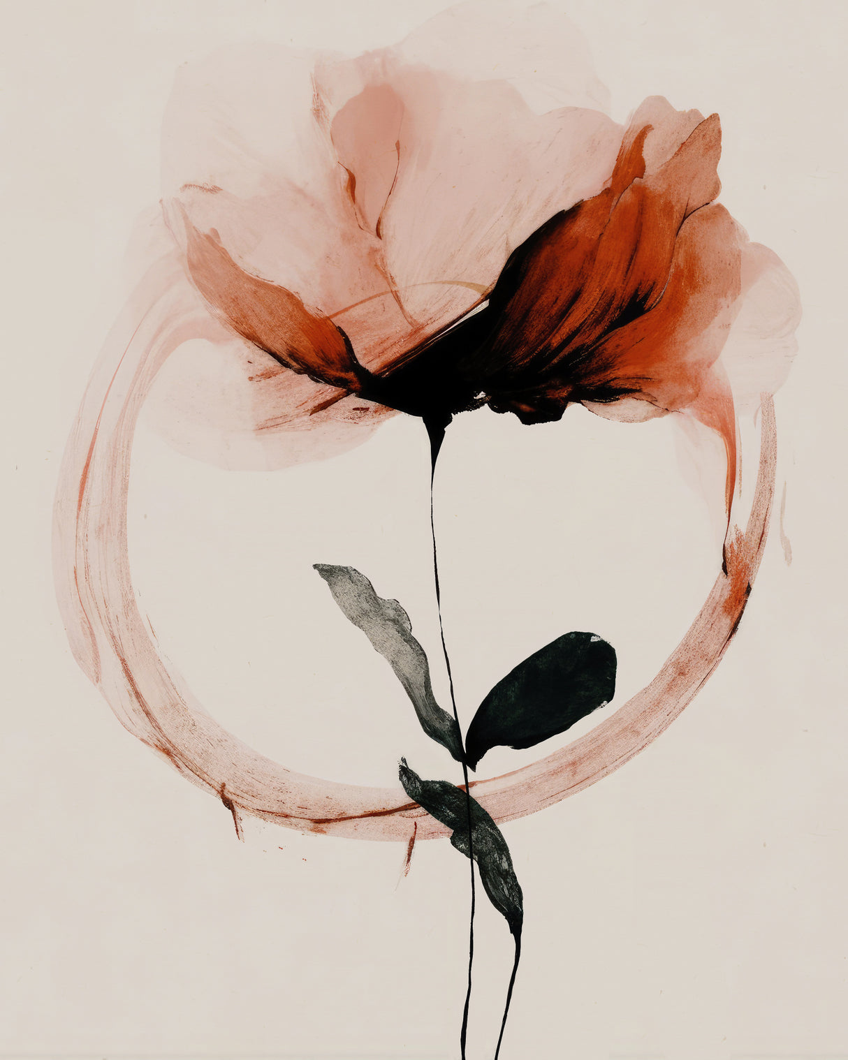 Halo Flowers No 7 Poster och Canvastavla