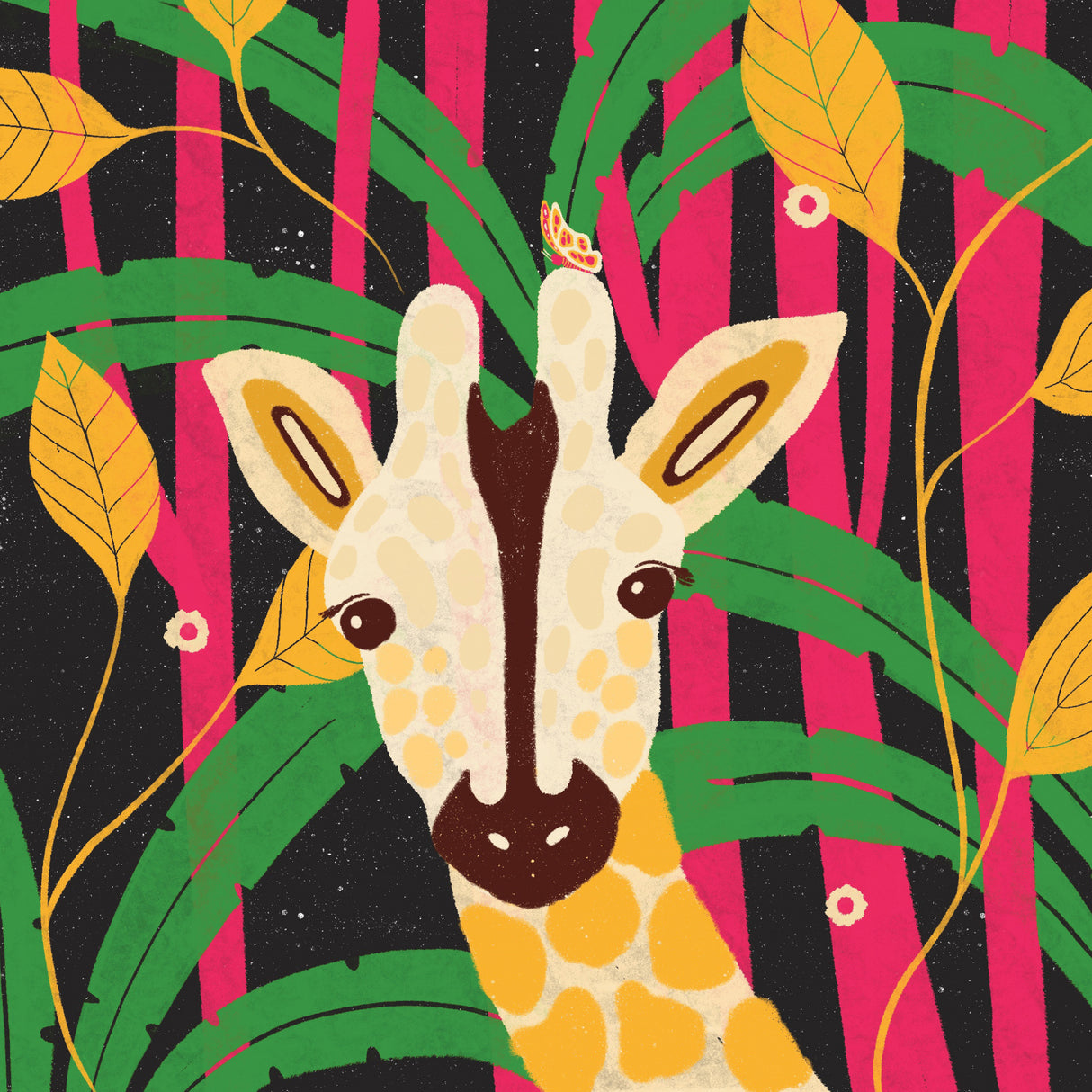 Giraffe-Animal Trilogy Poster och Canvastavla