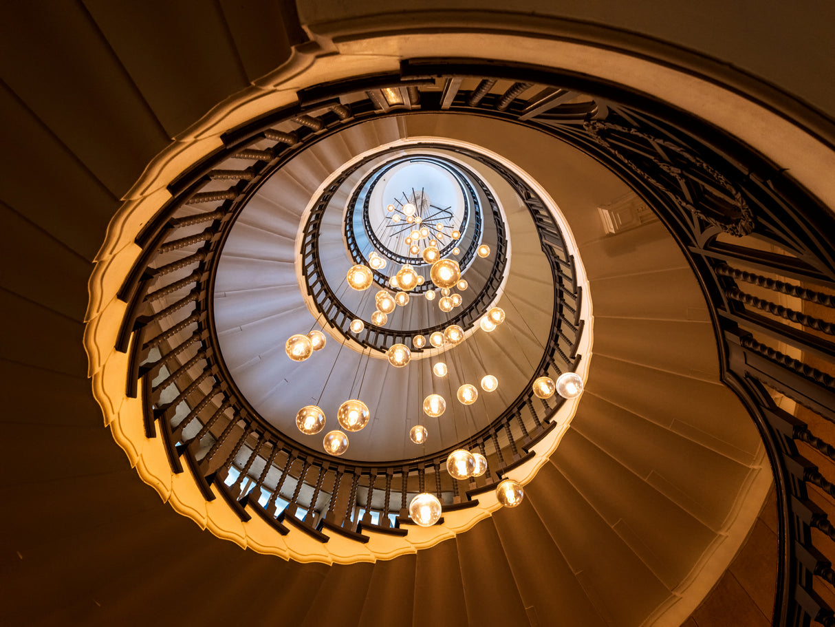 Spiral Staircase Poster och Canvastavla